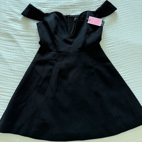 PLT Premium Black Wired Bardot Shift Dress — Brand New! ✨ - Picture 6 of 11